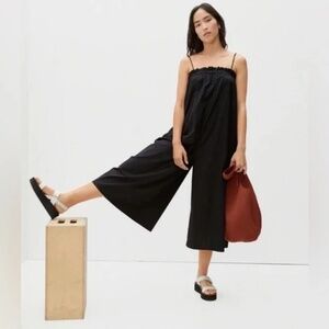Everlane Black Cropped Jumpsuit